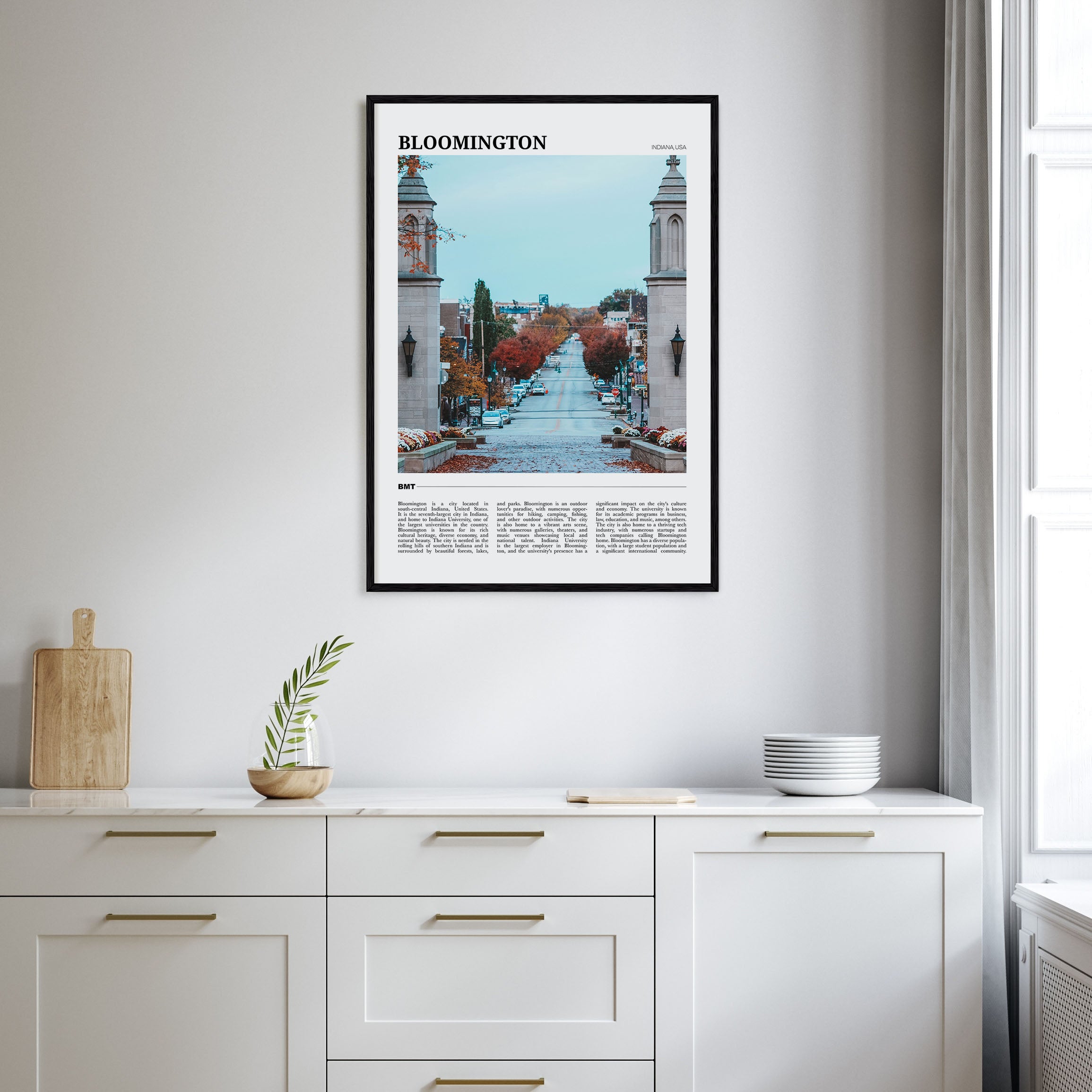 Bloomington Travel Color Poster