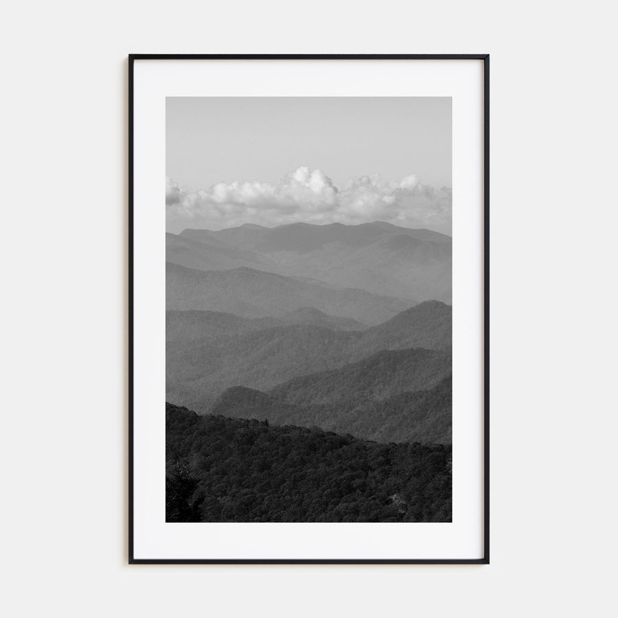 Blue Ridge Mountains Photo B&W Poster