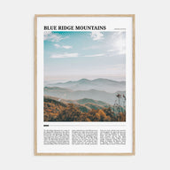 Blue Ridge Mountains Travel Color Poster