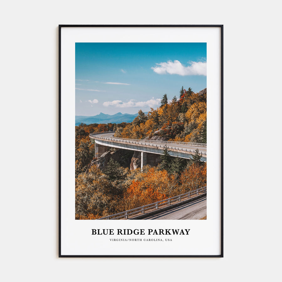 Blue Ridge Parkway Portrait Color Poster