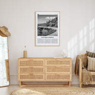 Blue Ridge Parkway Travel B&W Poster