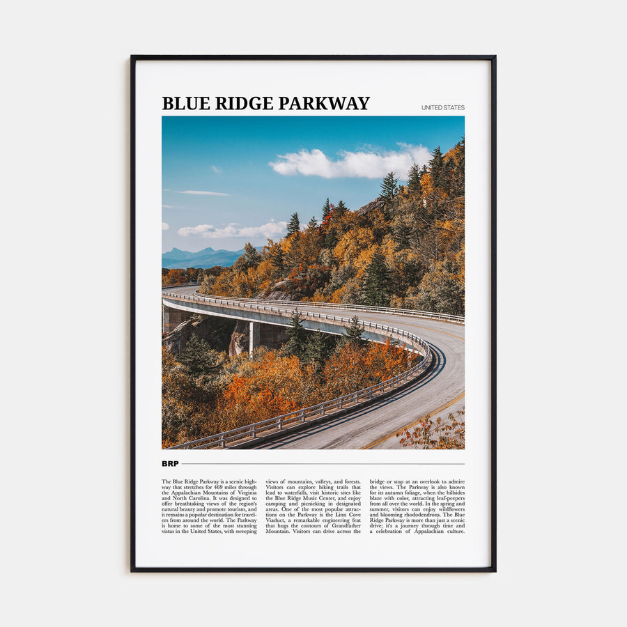 Blue Ridge Parkway Travel Color Poster