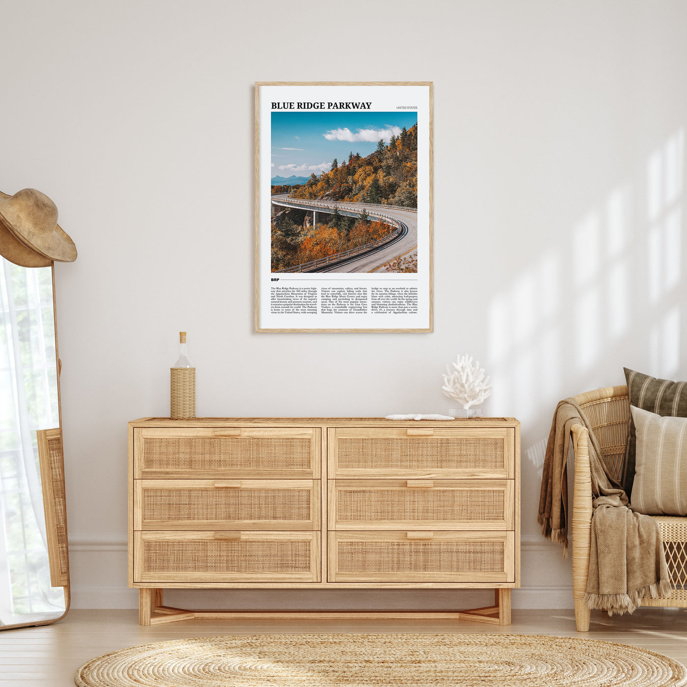 Blue Ridge Parkway Travel Color Poster