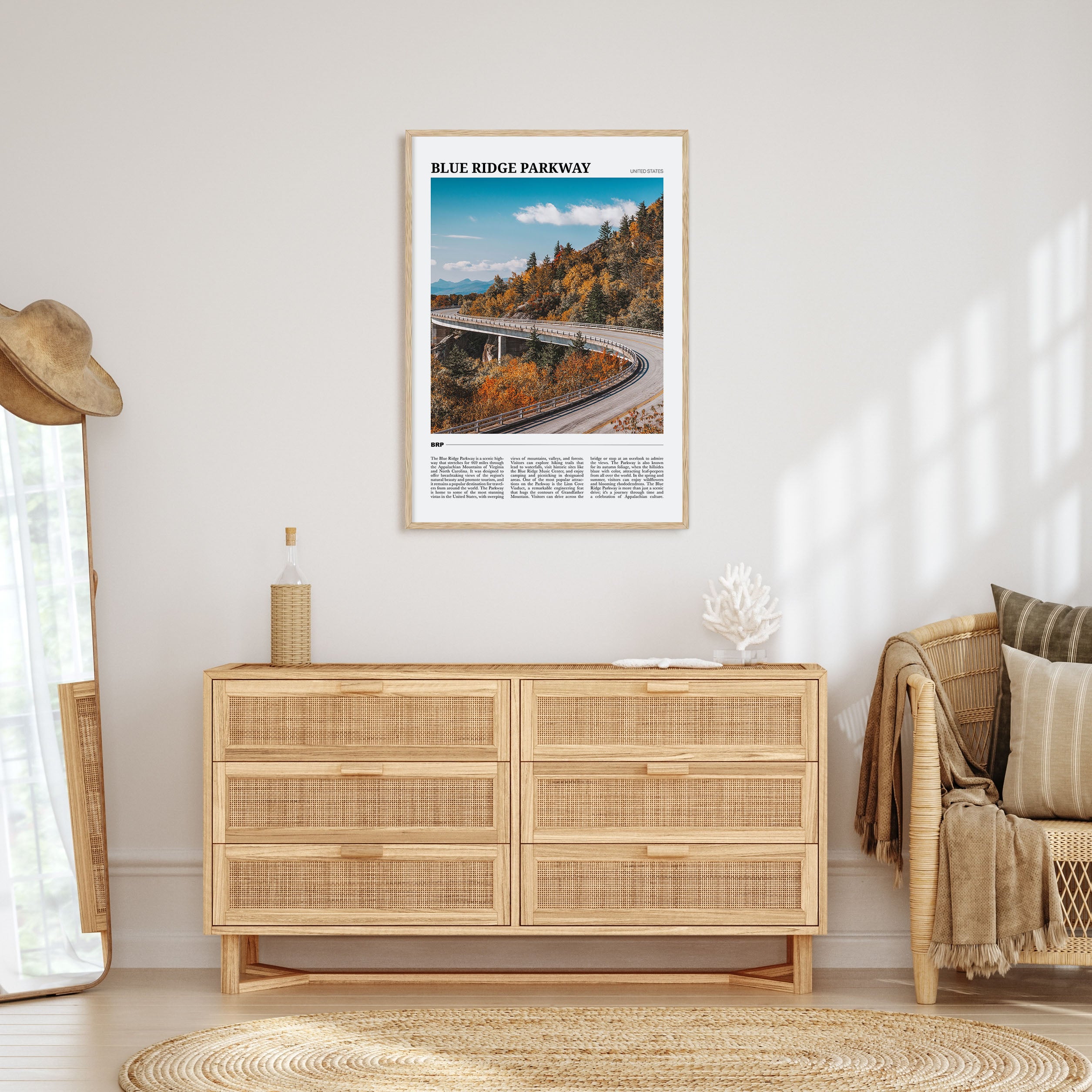 Blue Ridge Parkway Travel Color Poster