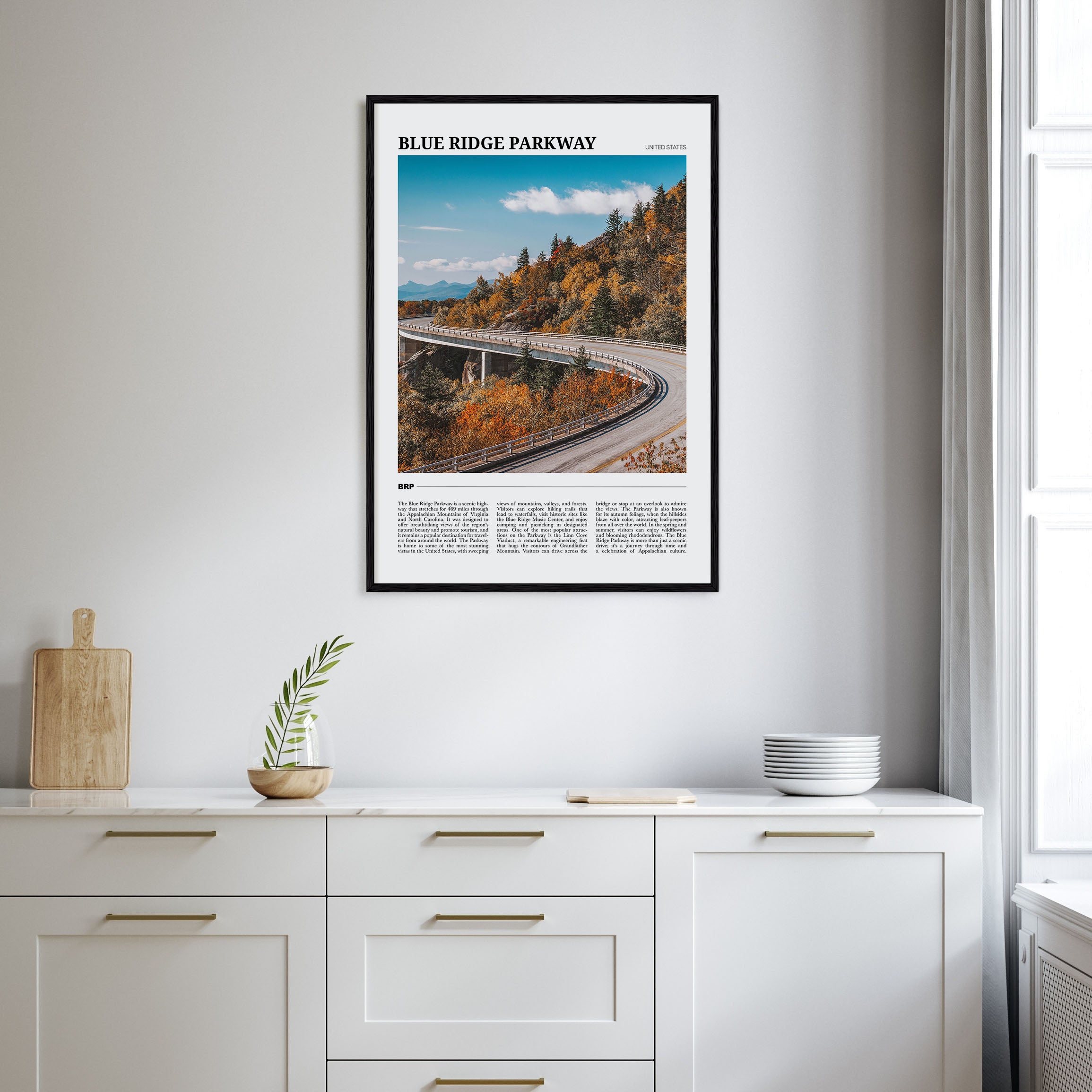 Blue Ridge Parkway Travel Color Poster