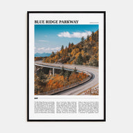 Blue Ridge Parkway Travel Color Poster