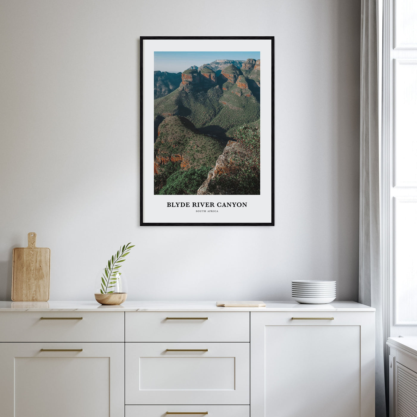 Blyde River Canyon Portrait Color Poster
