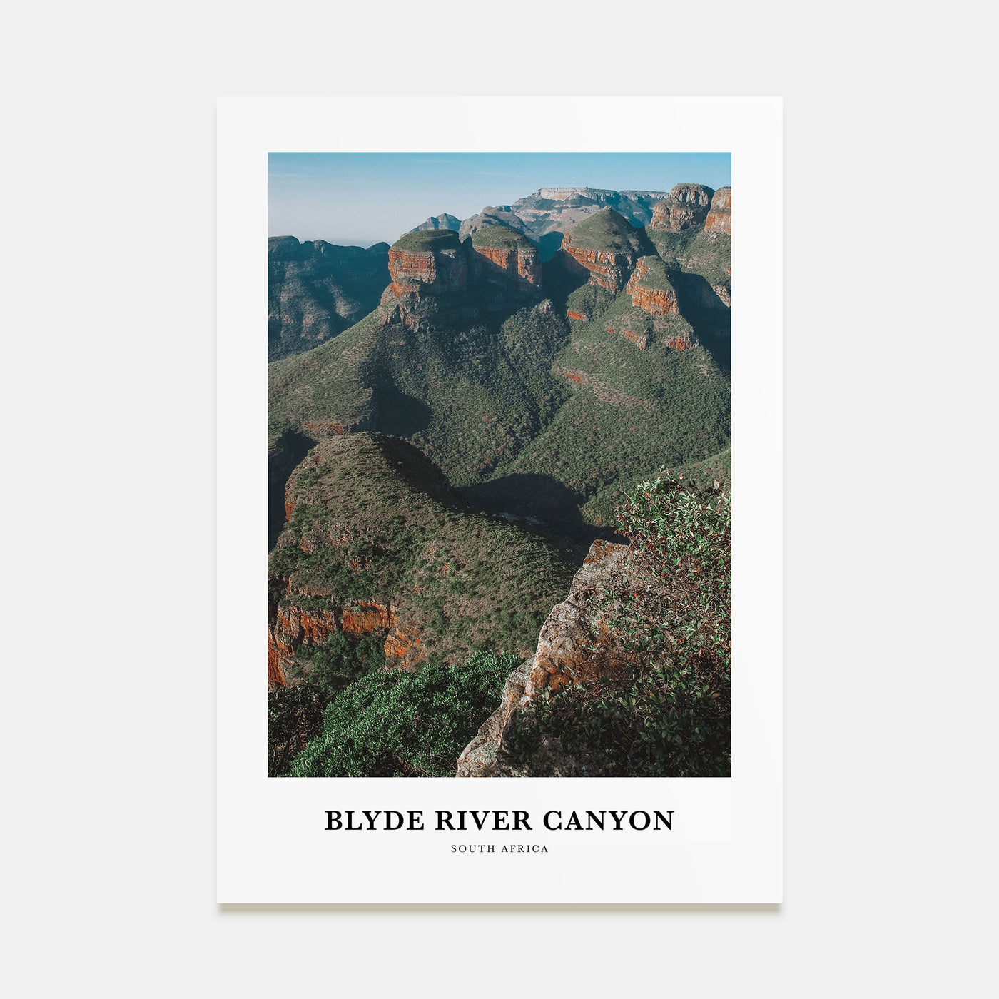 Blyde River Canyon Portrait Color Poster