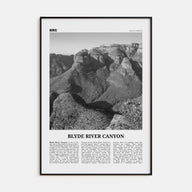 Blyde River Canyon Travel B&W Poster