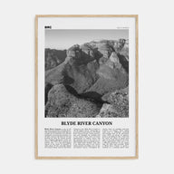 Blyde River Canyon Travel B&W Poster