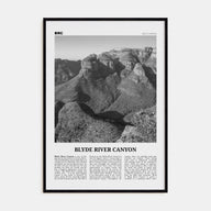 Blyde River Canyon Travel B&W Poster