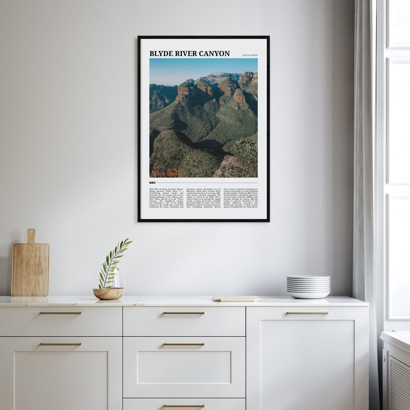 Blyde River Canyon Travel Color Poster