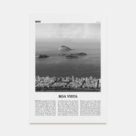 Boa Vista Travel B&W Poster