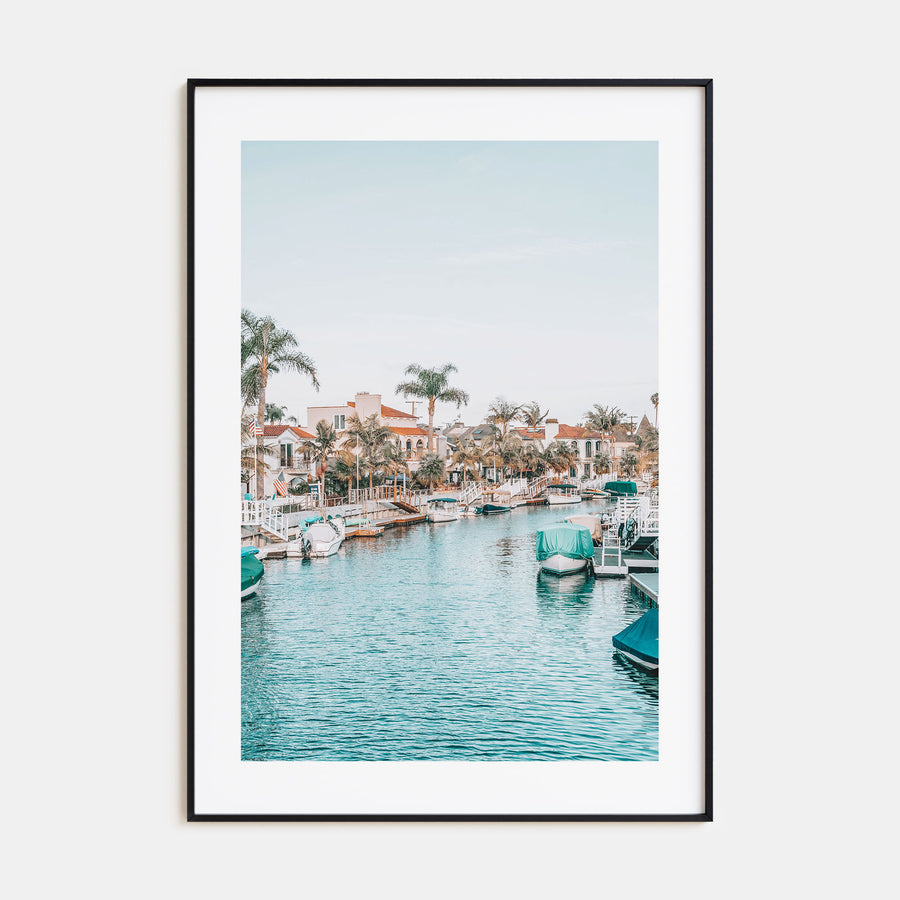Boat on River Photo Color Poster