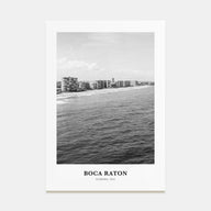 Boca Raton Portrait B&W No 2 Poster