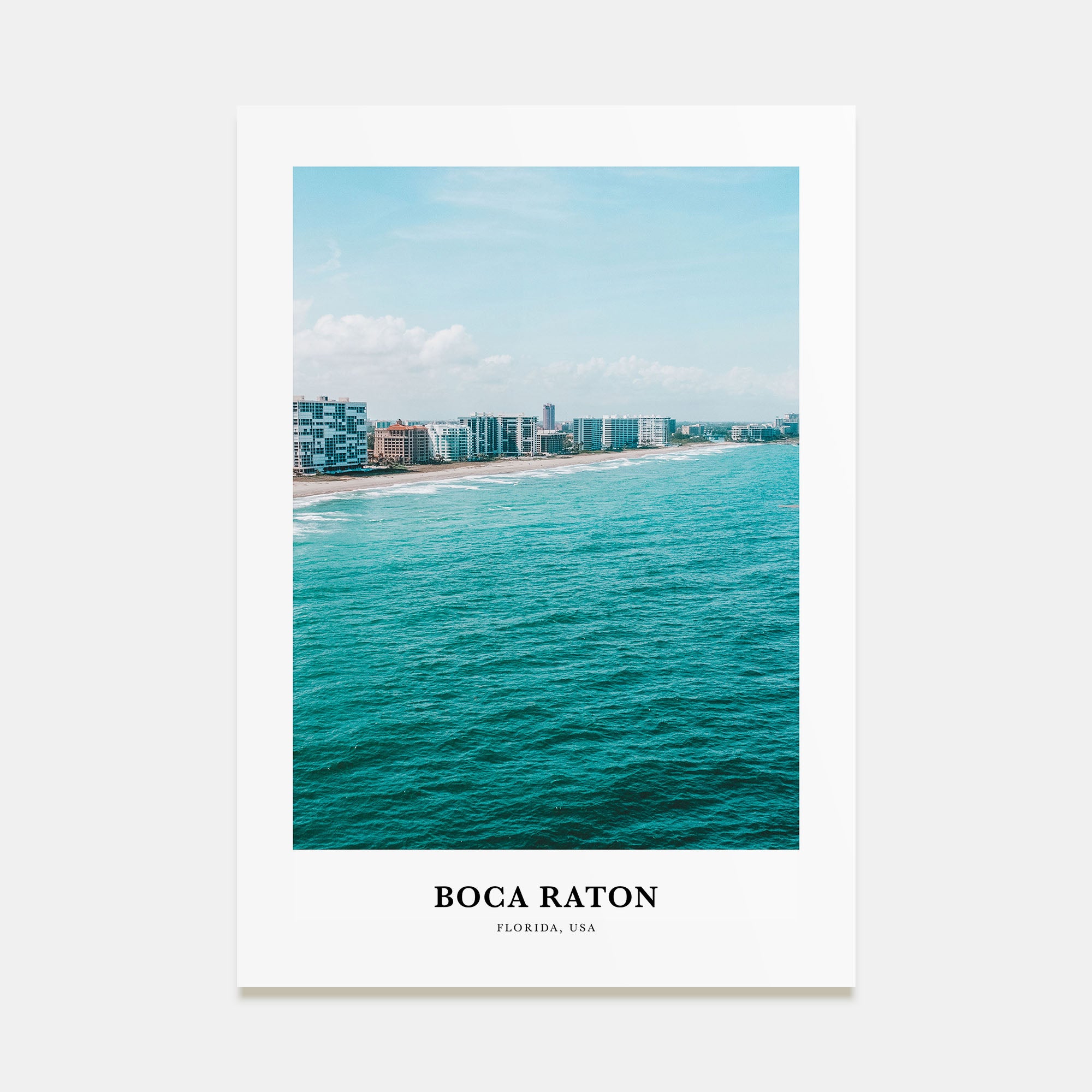 Boca Raton Portrait Color Poster