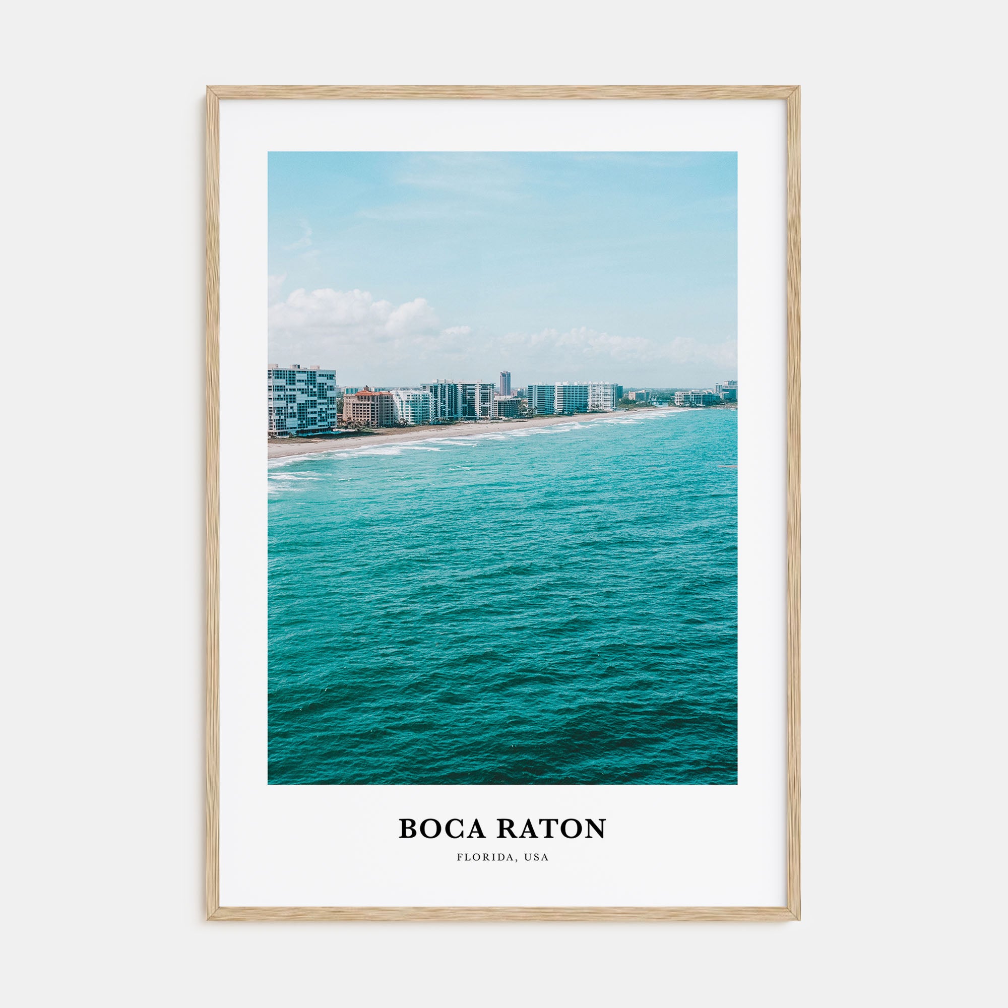 Boca Raton Portrait Color Poster