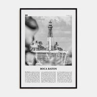 Boca Raton Travel B&W No 2 Poster
