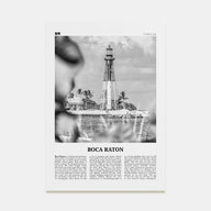 Boca Raton Travel B&W No 2 Poster