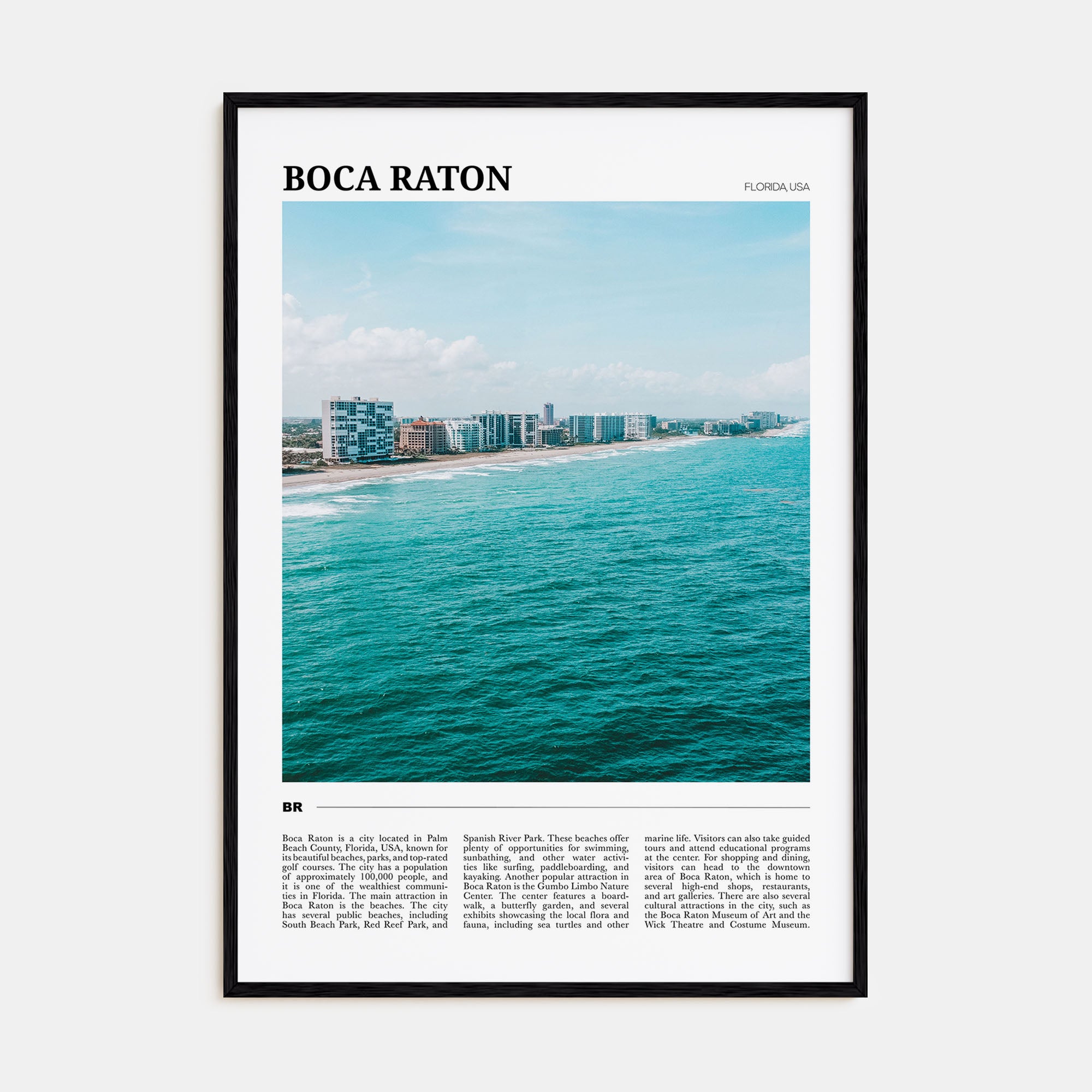 Boca Raton Travel Color Poster