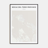 Bocas del Toro Map Portrait Poster