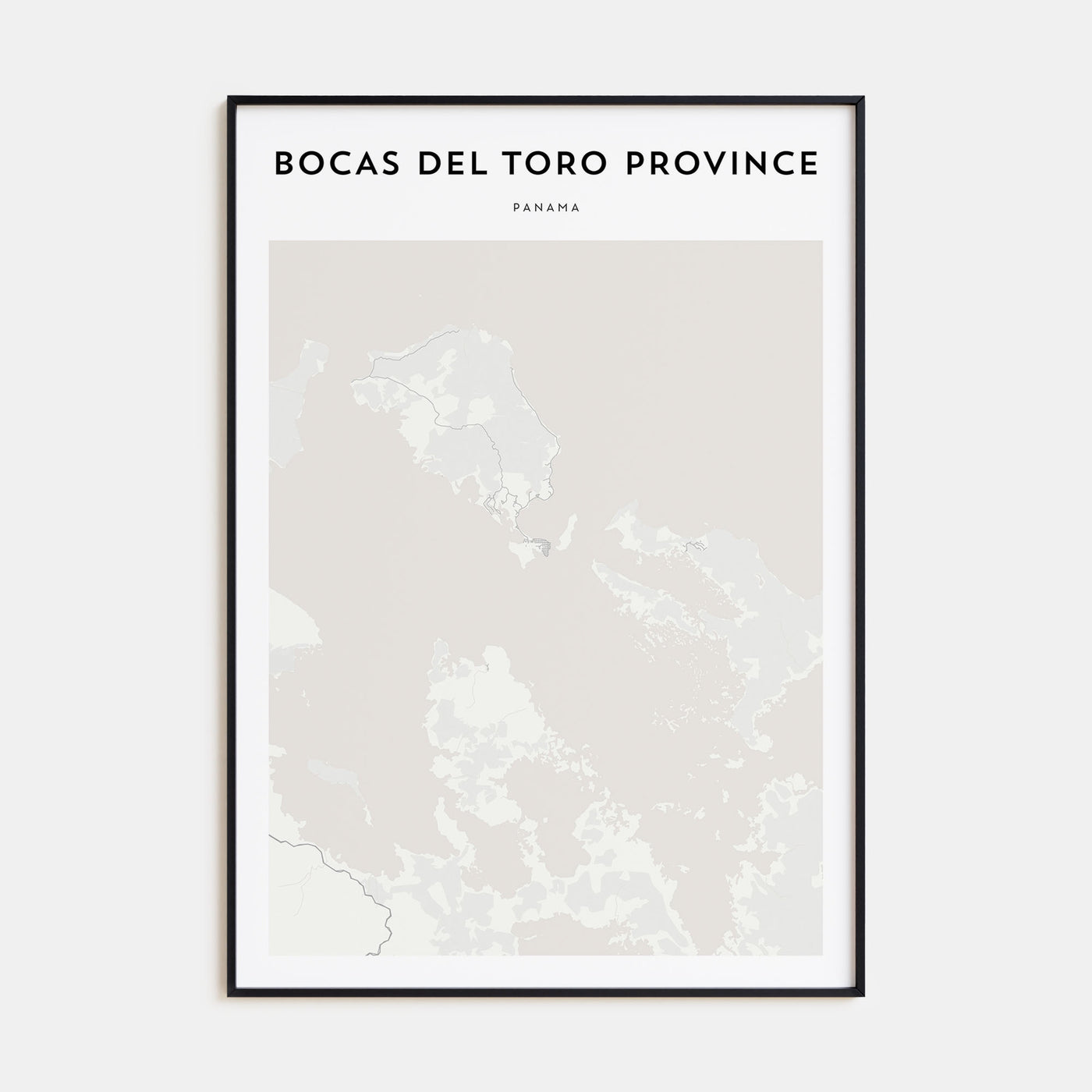Bocas del Toro Map Portrait Poster