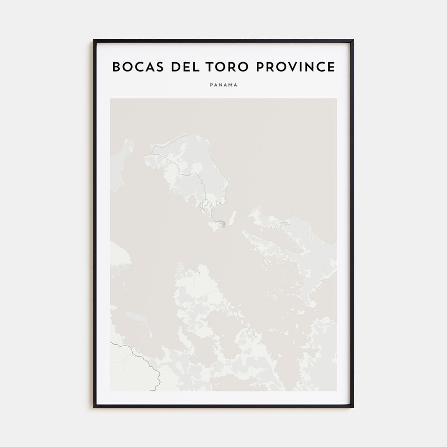 Bocas del Toro Map Portrait Poster