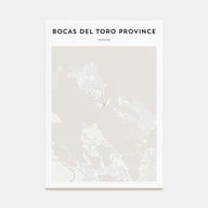 Bocas del Toro Map Portrait Poster