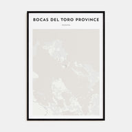 Bocas del Toro Map Portrait Poster