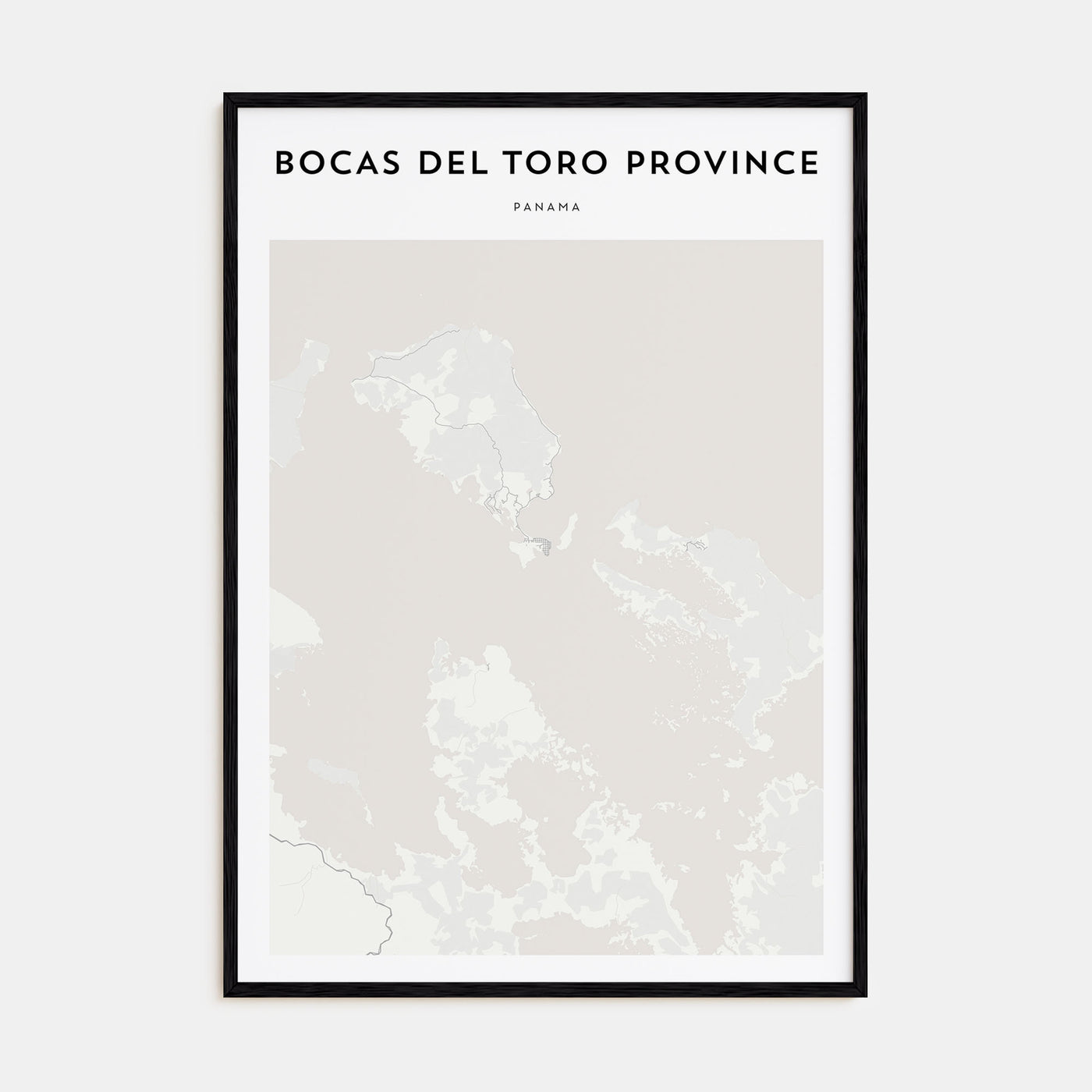 Bocas del Toro Map Portrait Poster