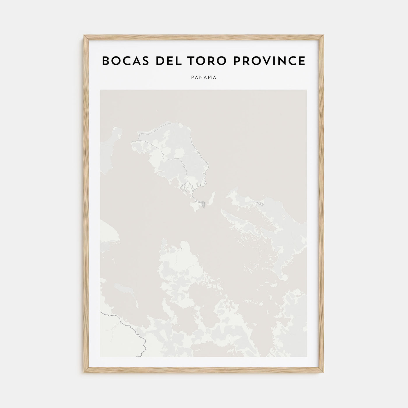 Bocas del Toro Map Portrait Poster
