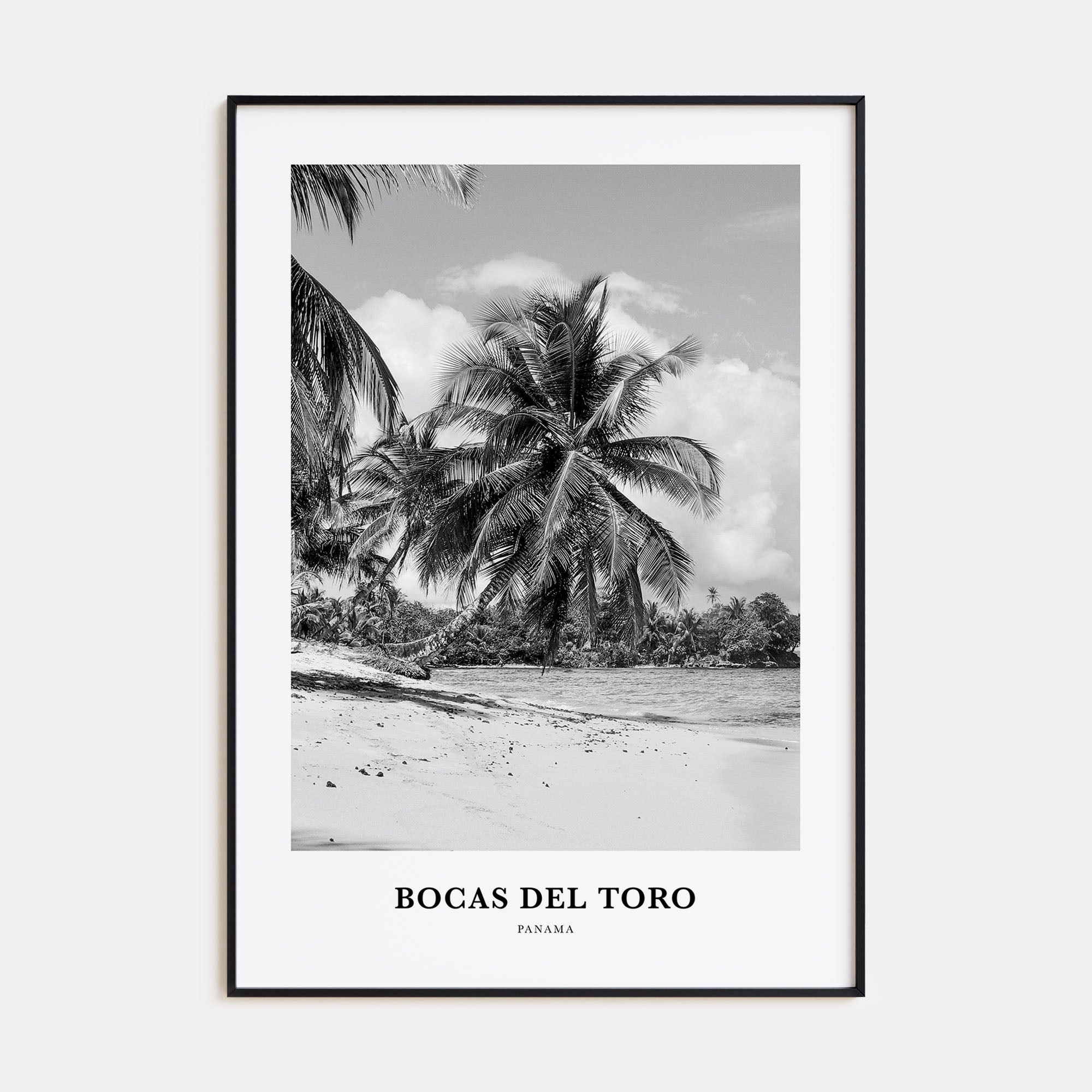 Bocas del Toro Portrait B&W Poster