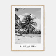 Bocas del Toro Portrait B&W Poster