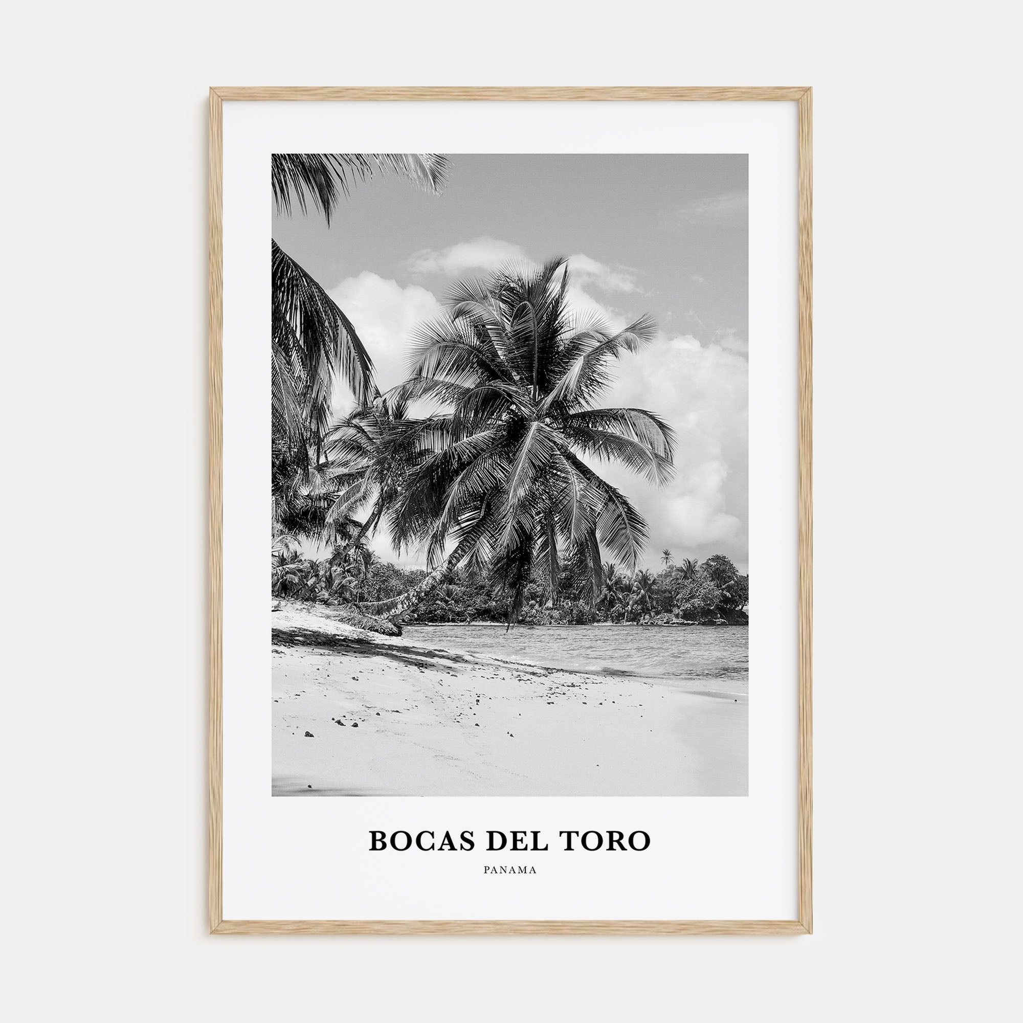 Bocas del Toro Portrait B&W Poster