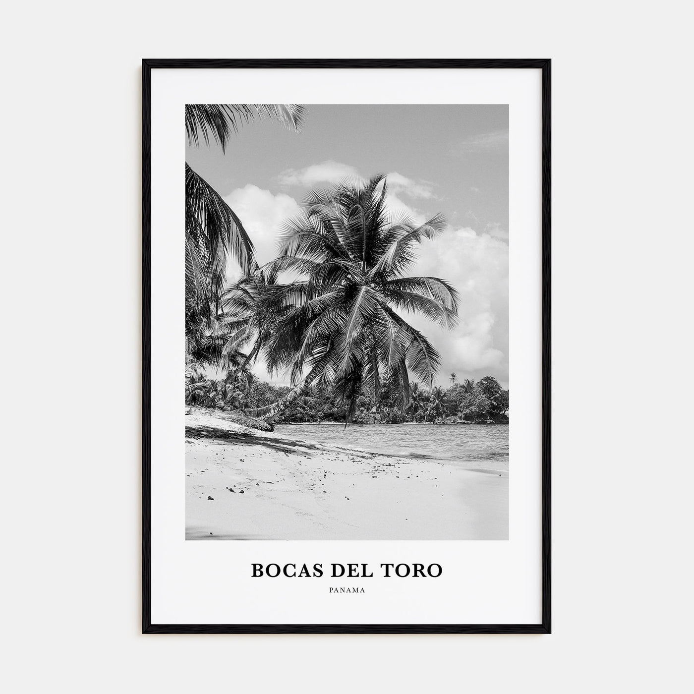 Bocas del Toro Portrait B&W Poster