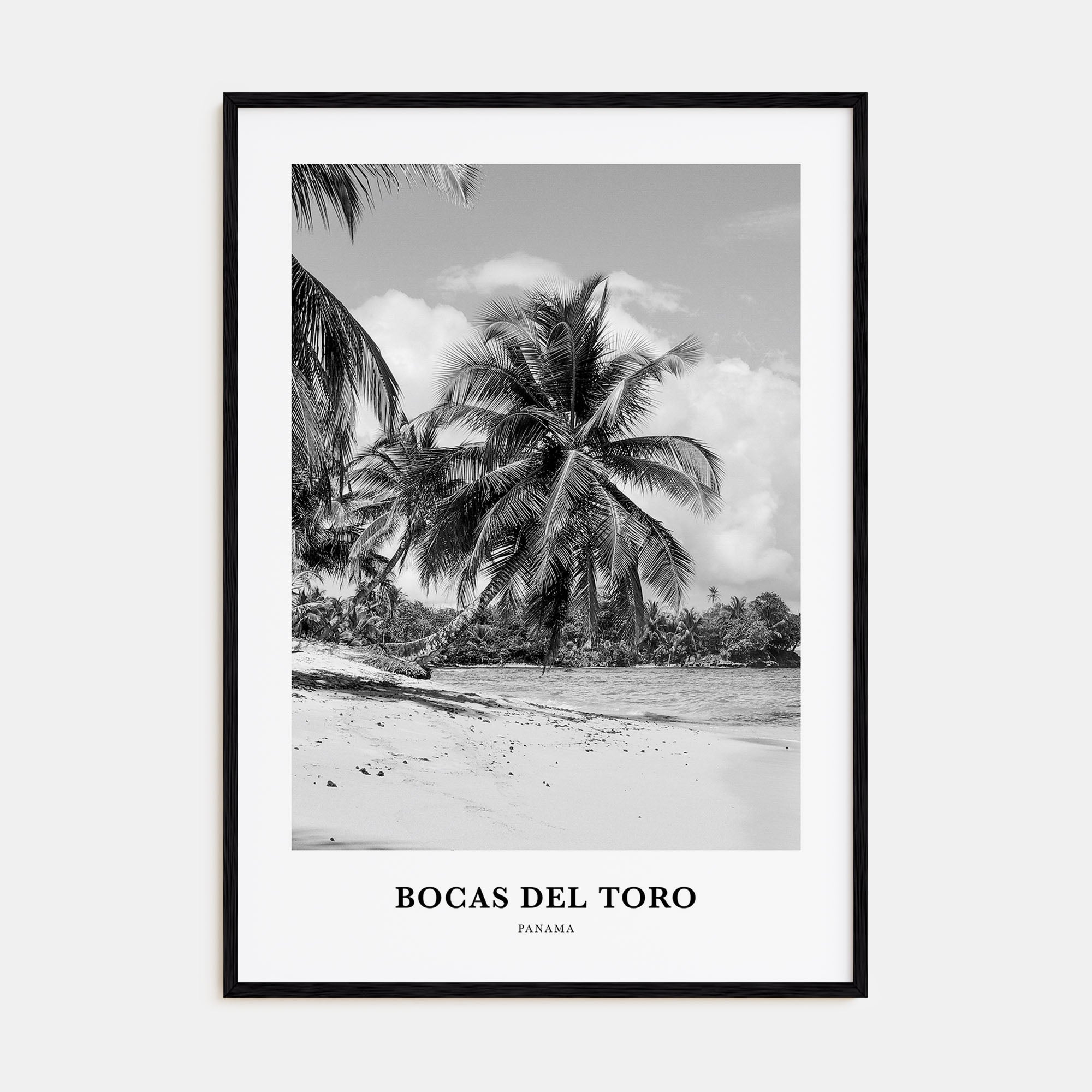 Bocas del Toro Portrait B&W Poster