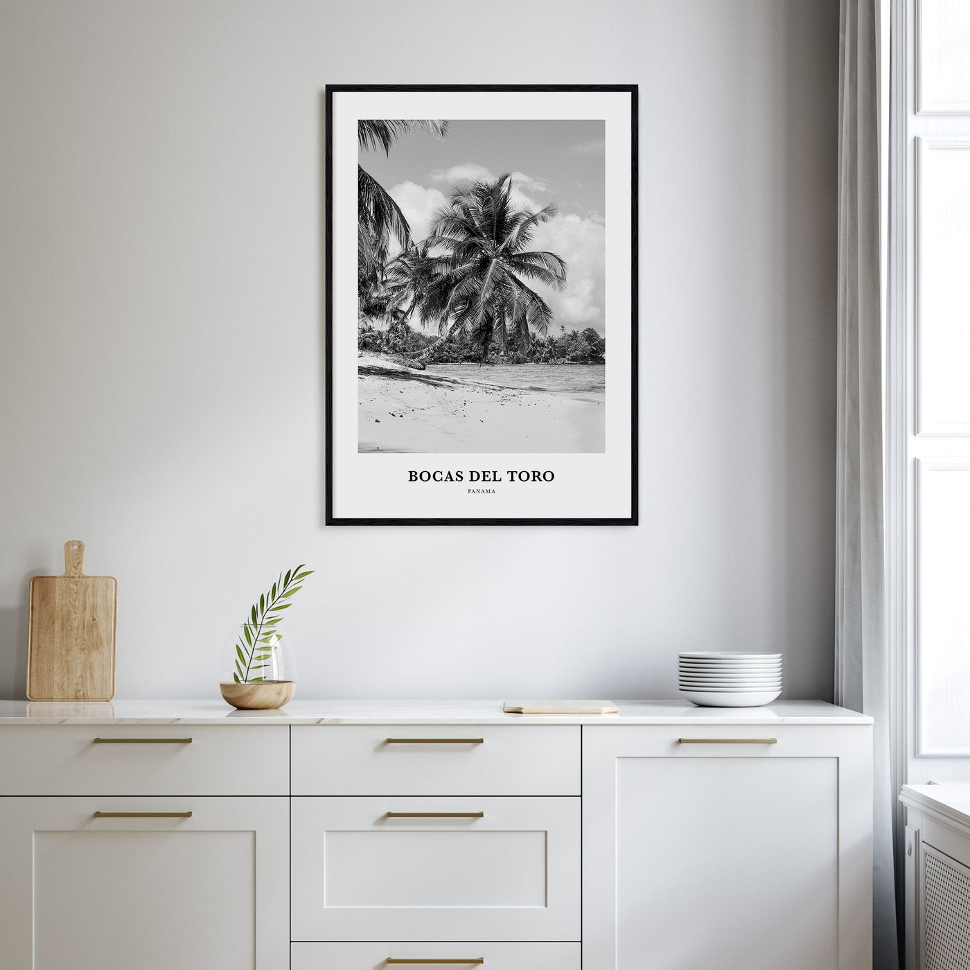 Bocas del Toro Portrait B&W Poster