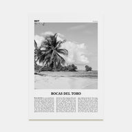 Bocas del Toro Travel B&W Poster