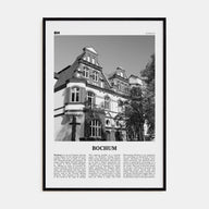 Bochum Travel B&W Poster