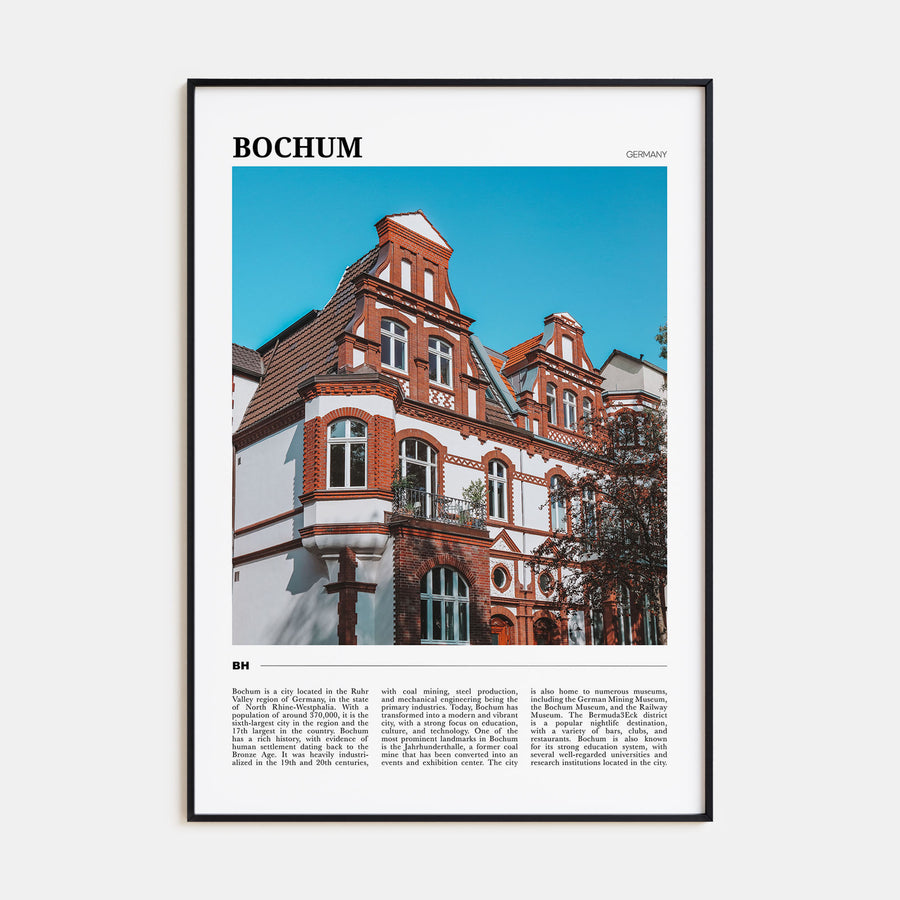 Bochum Travel Color Poster