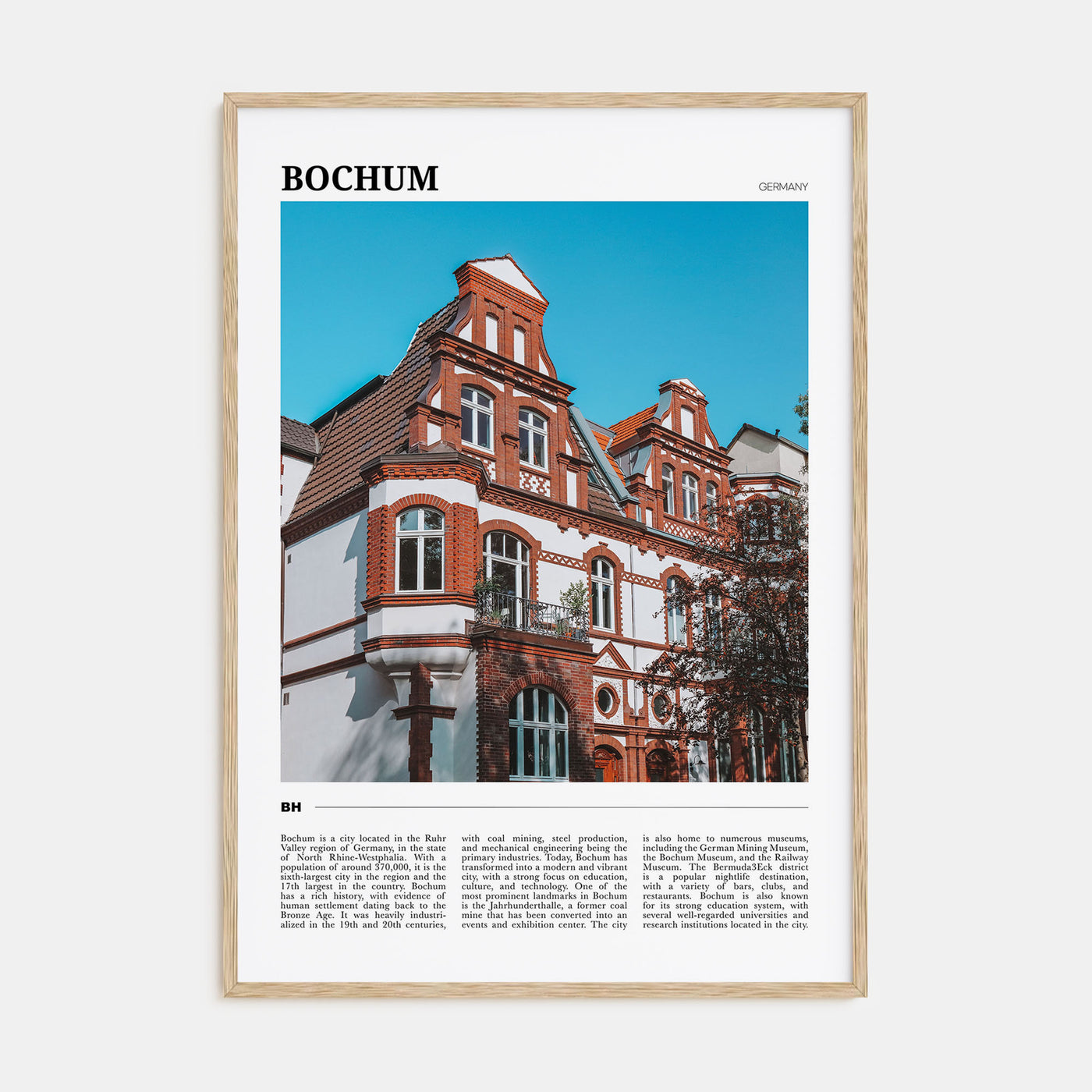 Bochum Travel Color Poster