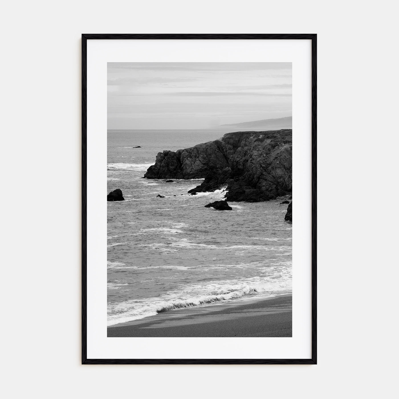 Bodega Bay Photo B&W Poster