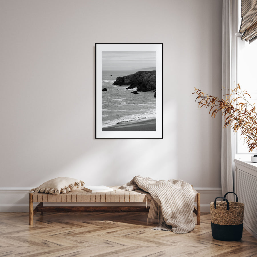 Bodega Bay Photo B&W Poster