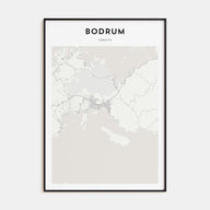 Bodrum Map Portrait Poster
