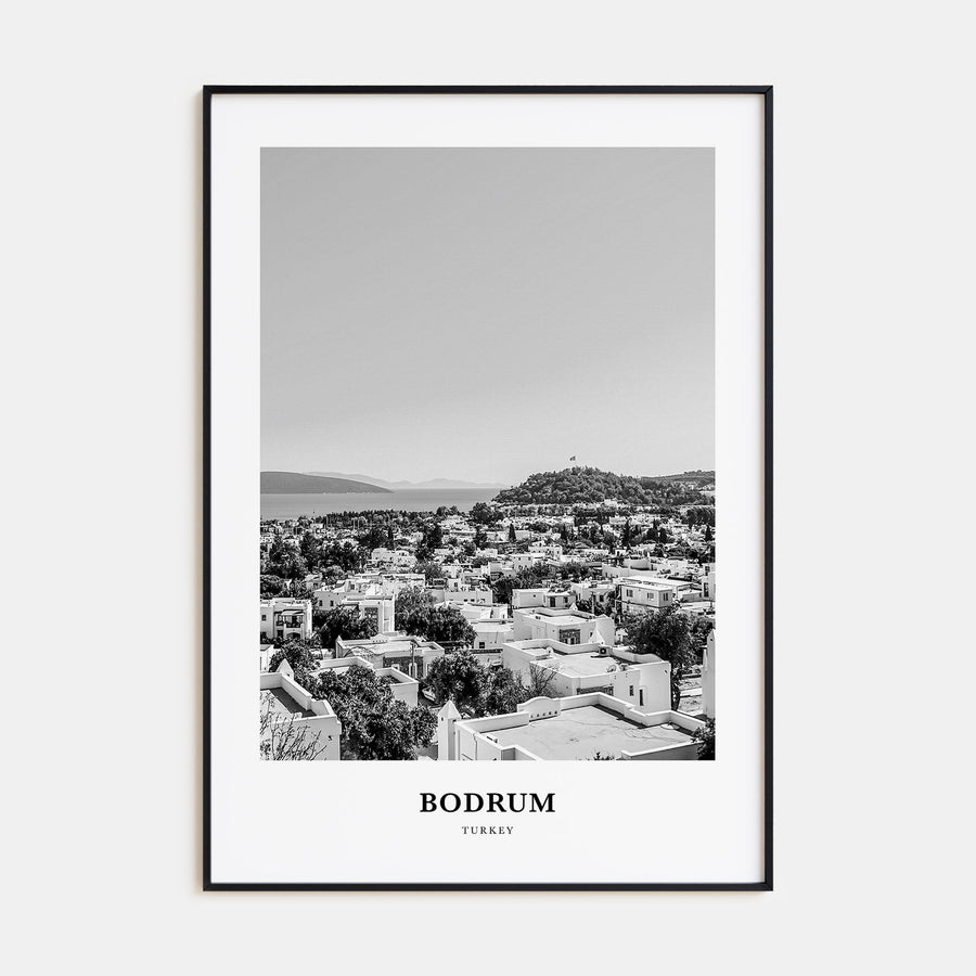 Bodrum Portrait B&W Poster