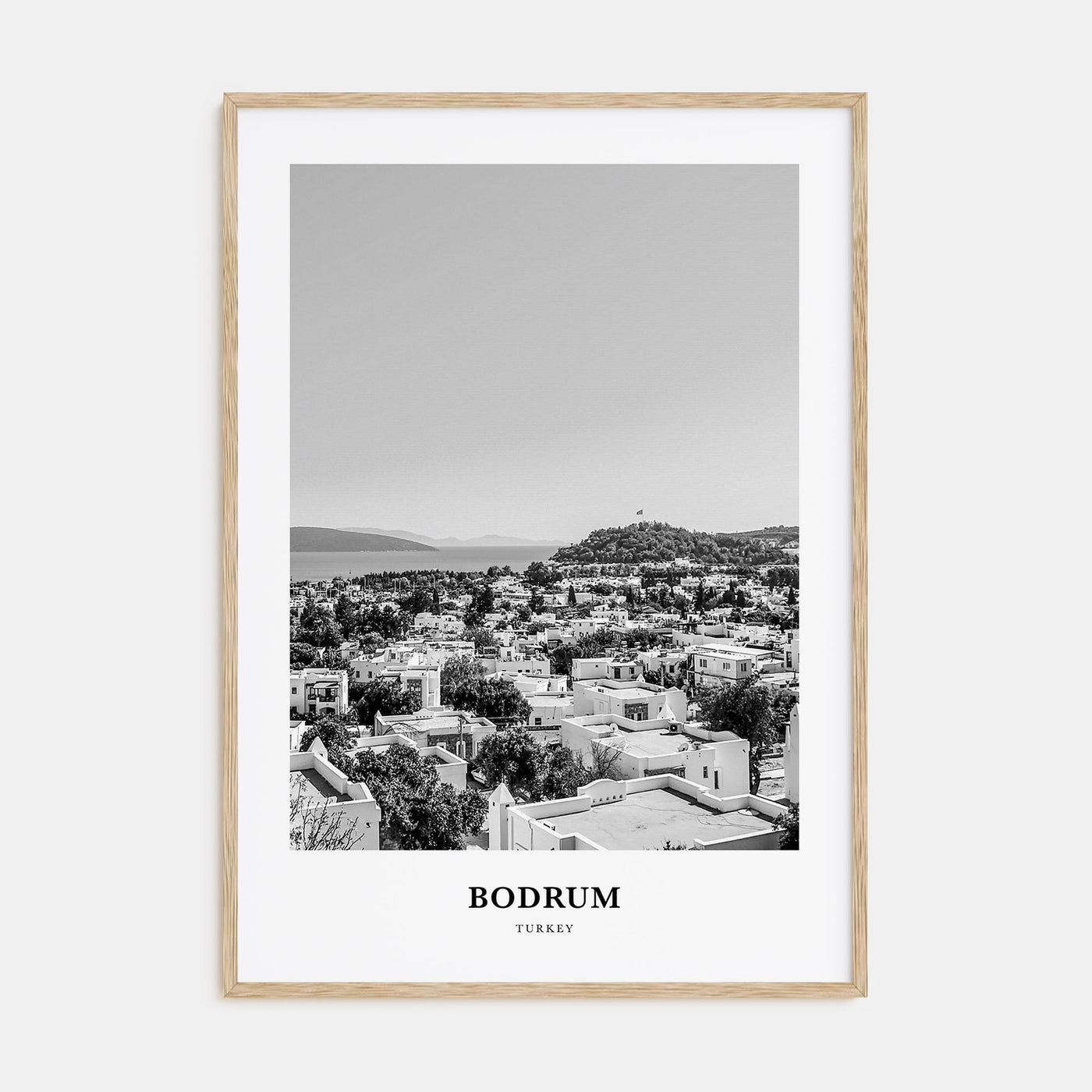 Bodrum Portrait B&W Poster