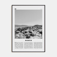 Bodrum Travel B&W Poster
