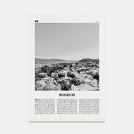 Bodrum Travel B&W Poster