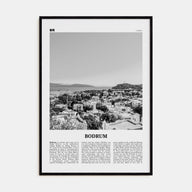 Bodrum Travel B&W Poster