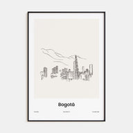 Bogotá Drawn Poster